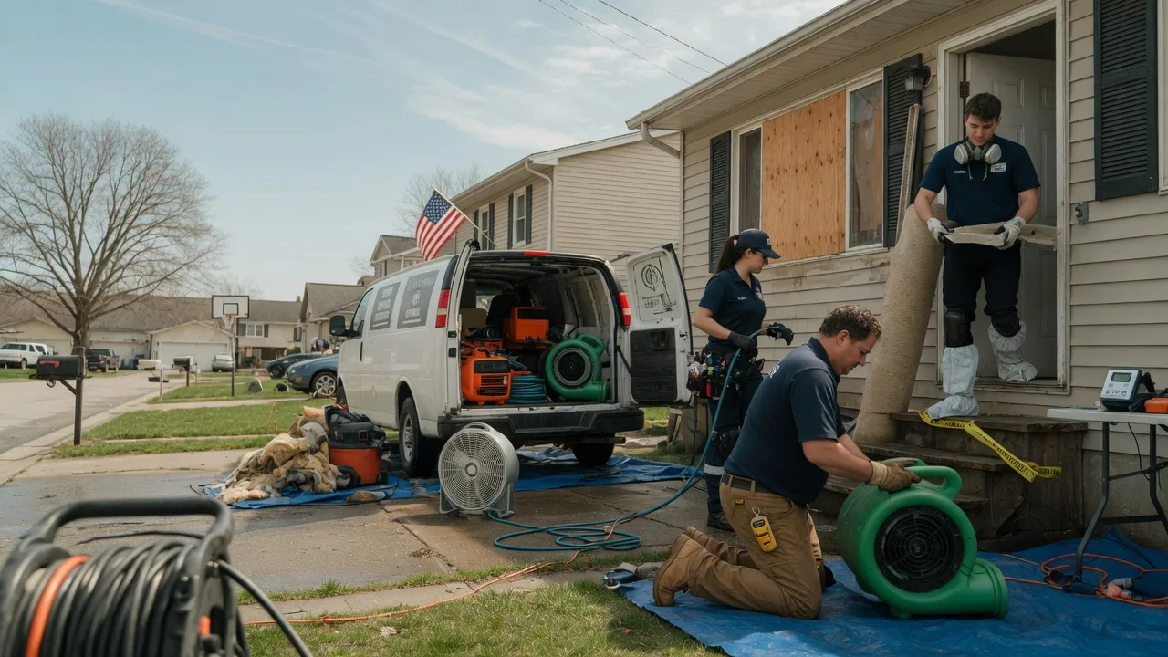 Water Damage Restoration in Morral, OH near me
